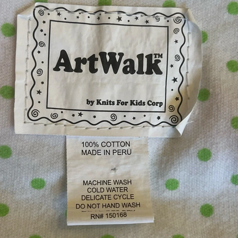 Art Walk Baby Blanket Multi-color Whimsical Fairy Tale 3D Applique Heirloom Cozy